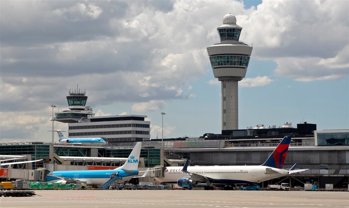 Os voos testados entre Atlanta e Amsterdã estão sendo feitos em parceria com a KLM