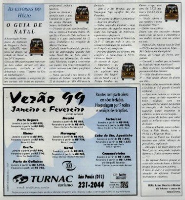 Coluna no Jornal PANROTAS