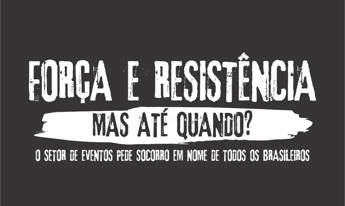 A campanha #semcor da Abeoc Brasil visa demonstrar o drama vivido pelo setor de eventos