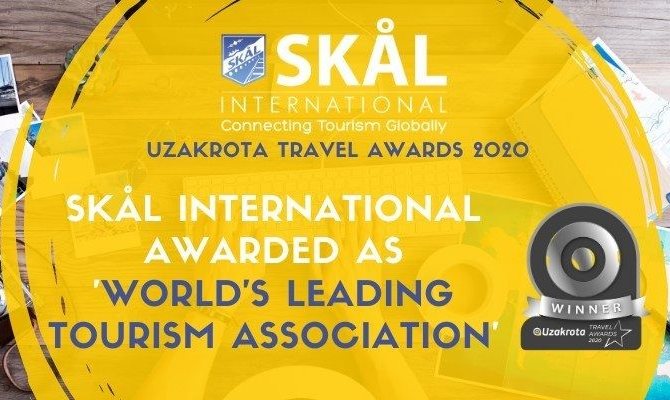 A Skal International foi uma das oito entidades vencedoras do World Leading Tourism 2020, na categoria Líder Mundial