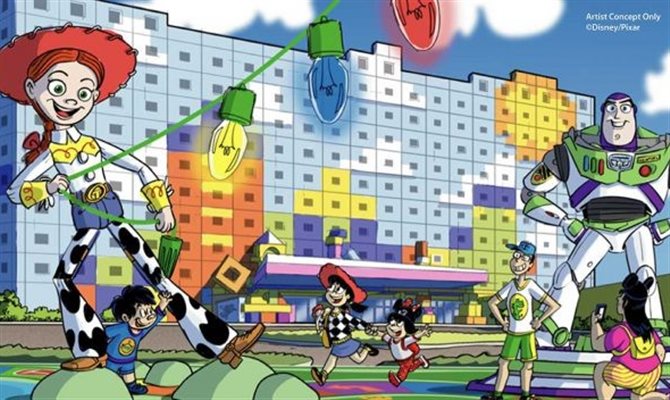 Conceito do Tokyo Disney Resort Toy Story Hotel