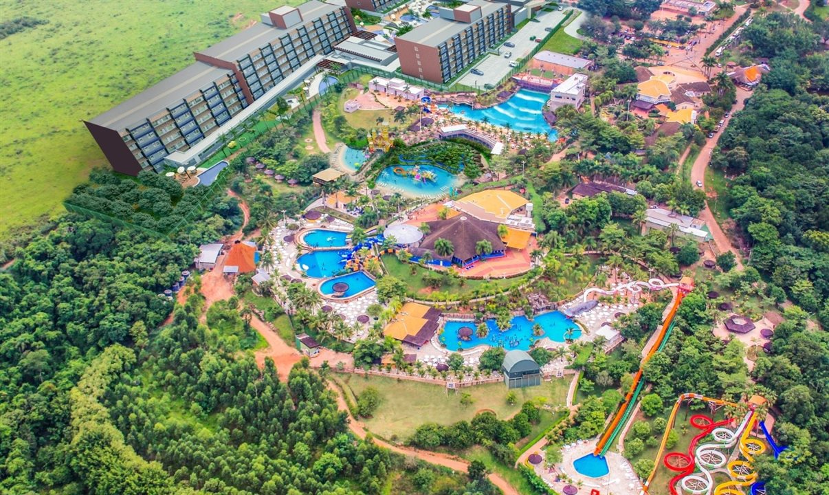 O Thermas São Pedro Park Resort teve um investimento de R$ 400 milhões