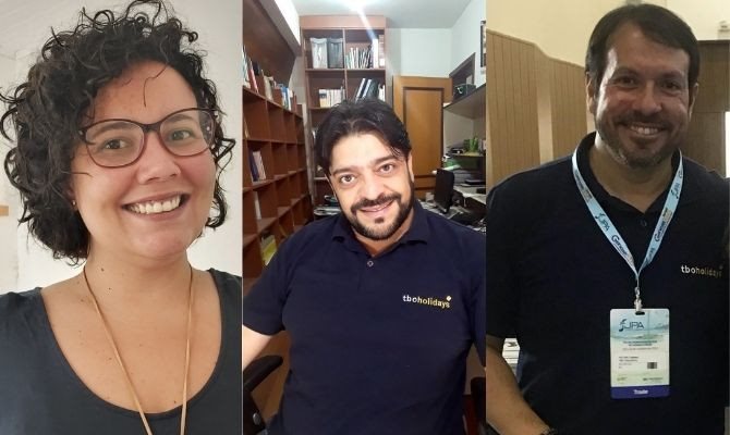 Sandriane Santos, Henrique Rolim e Felype Cabral, da TBO Holidays