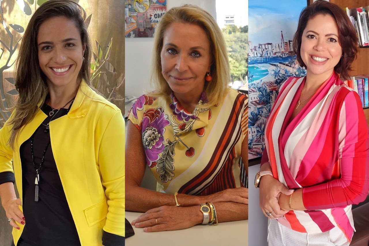Mariana Hecksher, Cynthia Rodrigues e Rebeca Ferreira