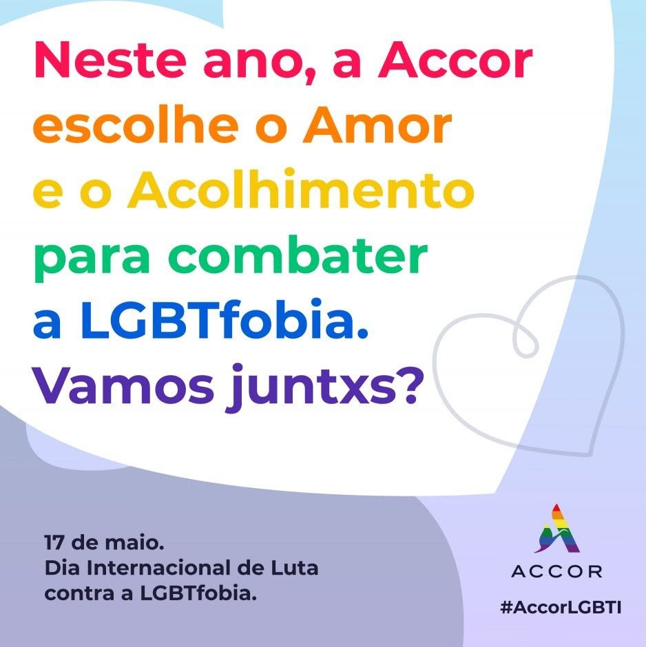 A Accor promove ações contra a LGBTfobia e em prol da diversidade
