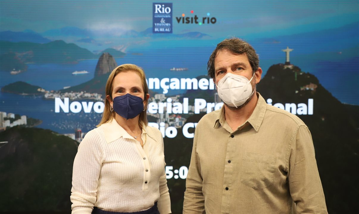 Sonia Chami e Carlos Werneck, do Rio CVB
