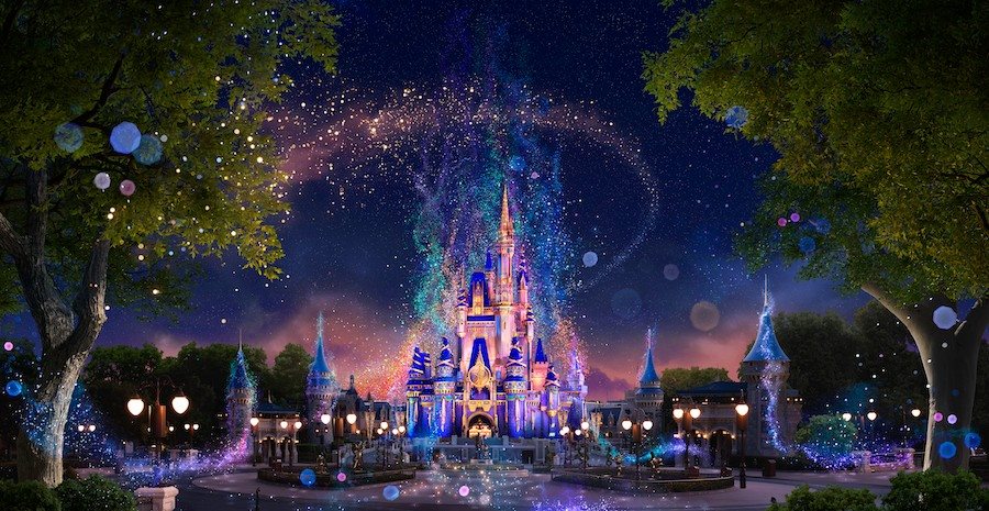 O Cinderella Castle receberá iluminação noturna especial para o evento