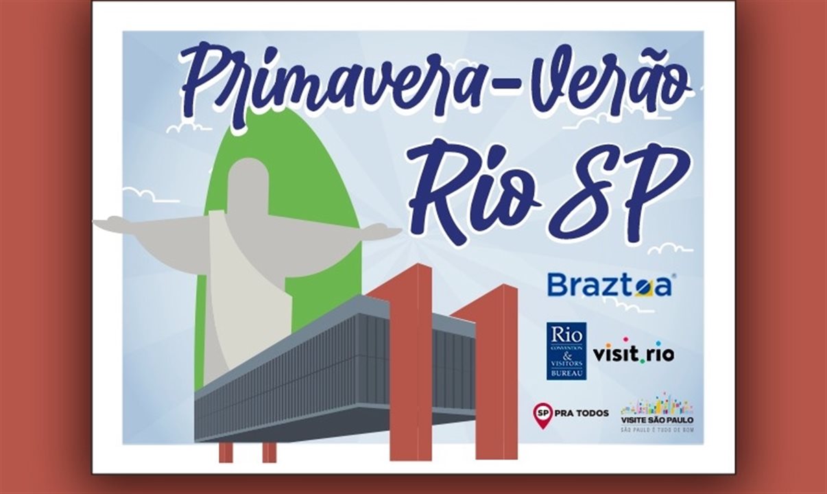 A campanha Primavera-Verão Rio-São Paulo foi lançada hoje, em reunião virtual