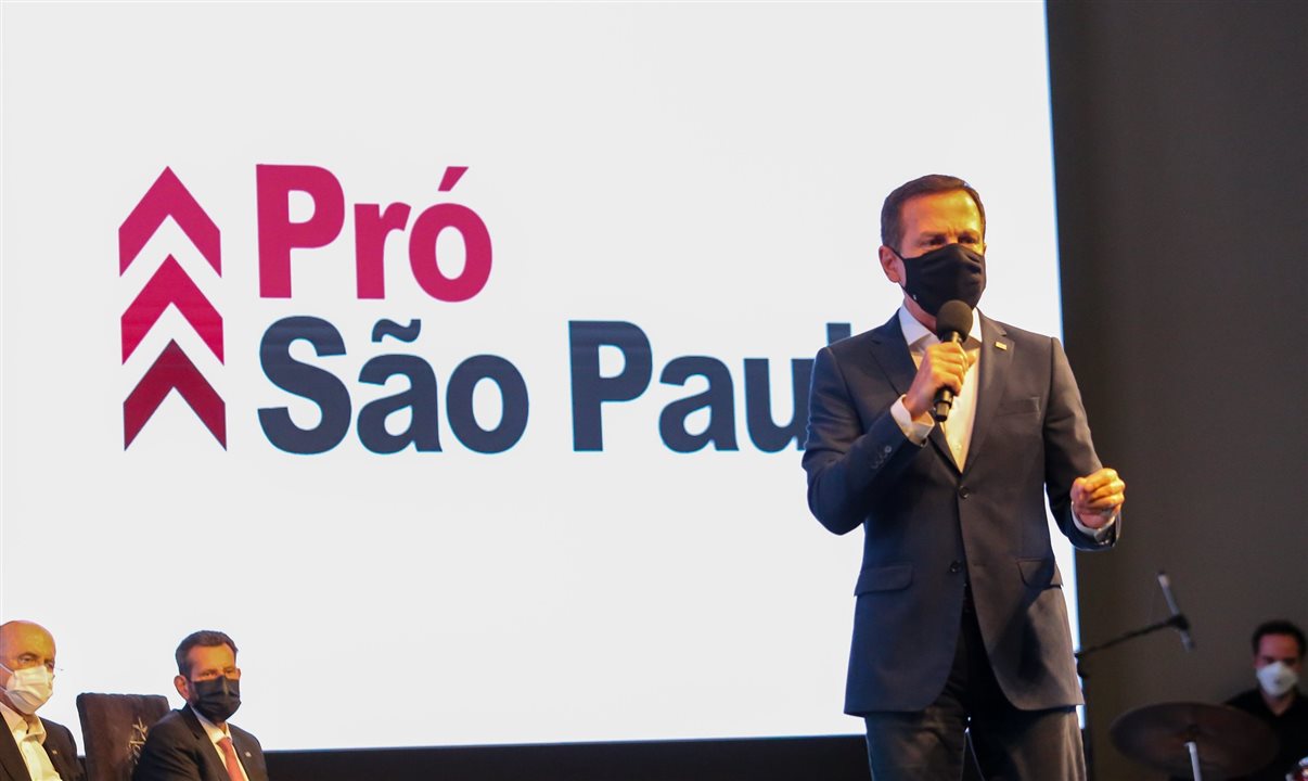 O governador de São Paulo, João Doria, apresentou hoje (15) o Pró SP, programa com recorde de investimentos