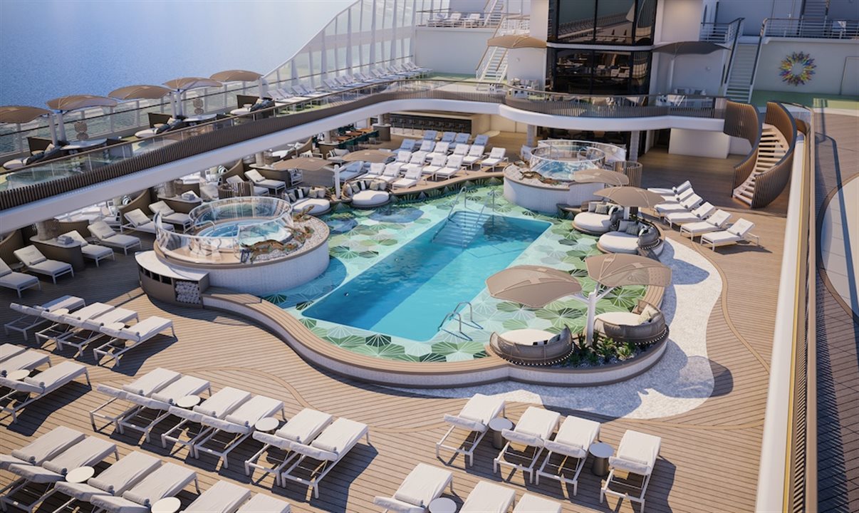 O Pool Deck promete ser um dos espaços mais populares no Vista