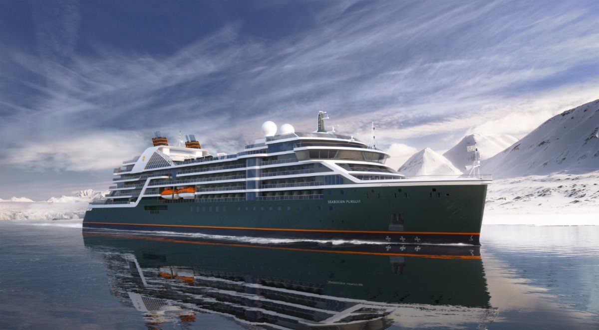 O Seabourn Pursuit terá sua viagem inaugural em abril de 2023 partindo de Reykjavik, na Islândia