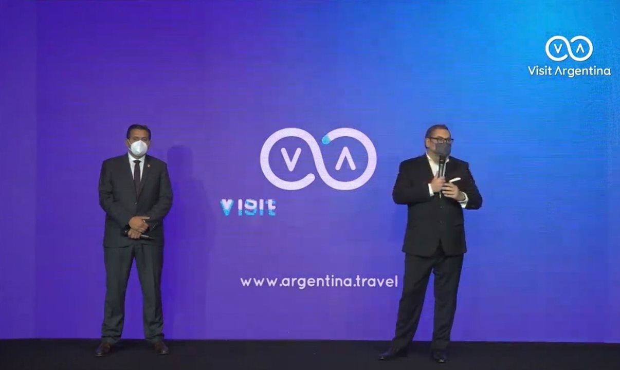 Ricardo Sosa, do Inprotur, e Fernando Gorbarán, da Câmara Argentina de Turismo