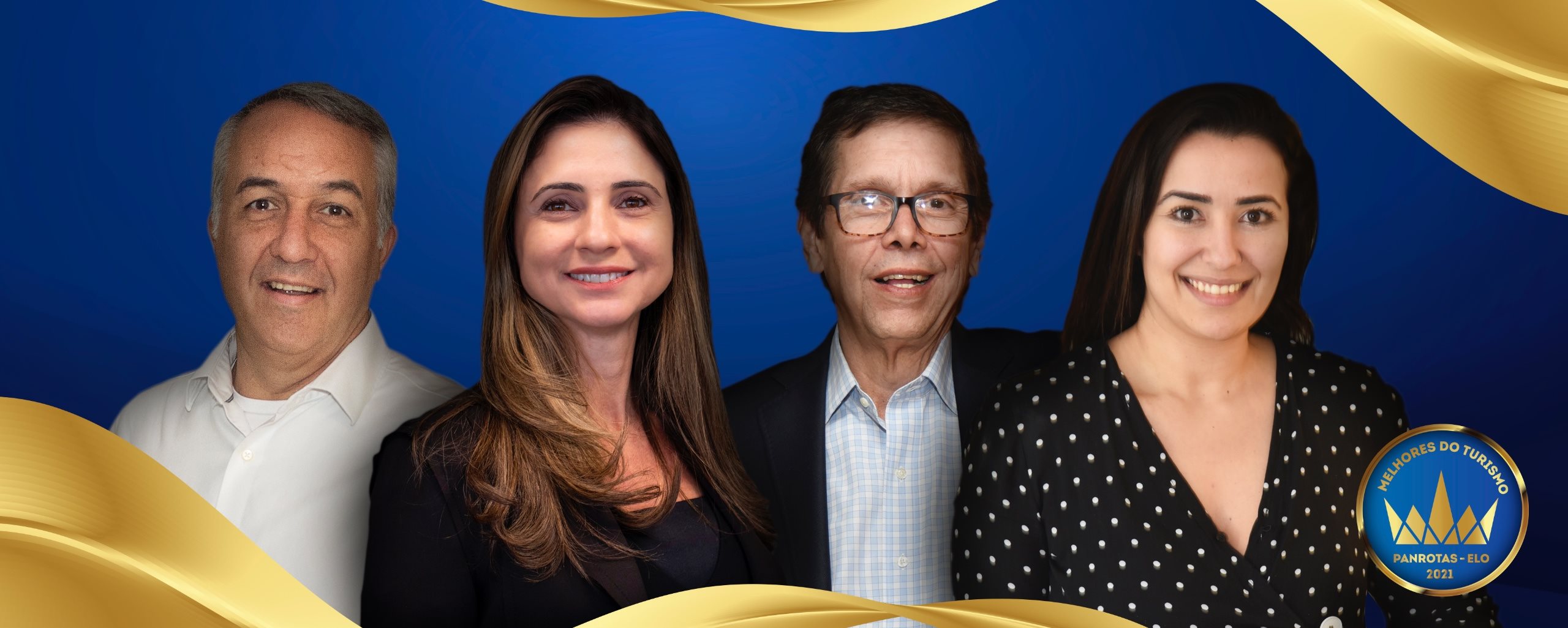 Sylvio Ferraz e Daniela Bertoldo (CVC Corp), Cassio Oliveira (Ancoradouro) e Patrícia Mello (Credit Suisse) foram alguns dos premiados