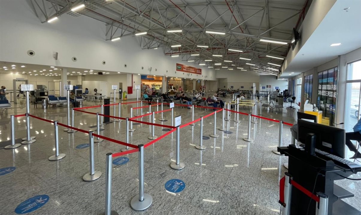 Para a modernização do Terminal de Passageiros, foram investidos R$ 29,75 milhões, com recursos oriundos do Fnac