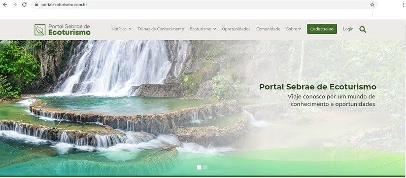 O Portal Sebrae de Ecoturismo é uma plataforma digital com conteúdos e possibilidades de conexões no segmento