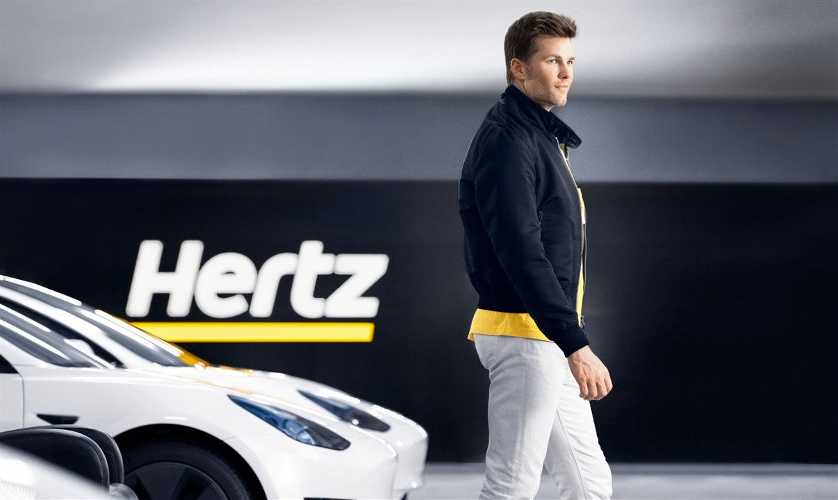 Tom Brady e os carros elétricos da Hertz