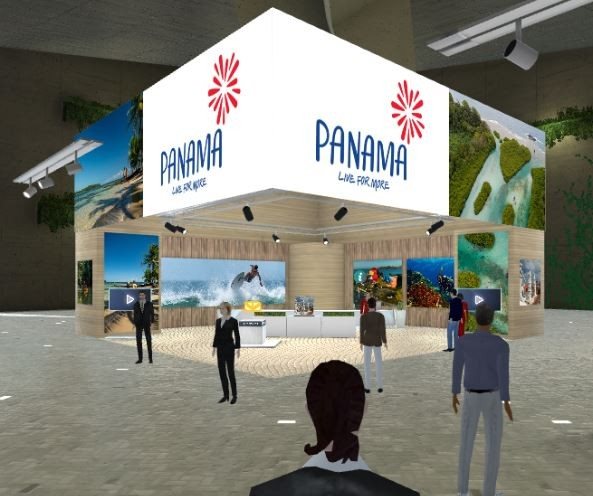 Estande virtual no Explore Panamá