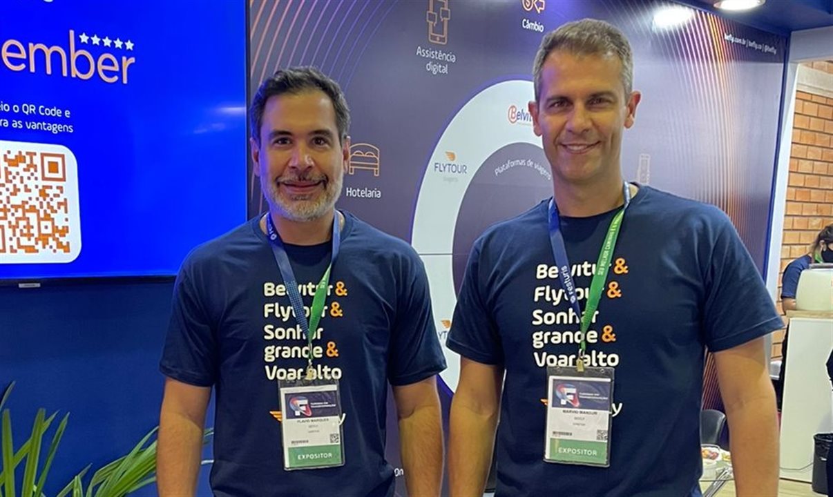 Flávio Marques e Márvio Mansur, diretores de Vendas da Flytour Consolidadora