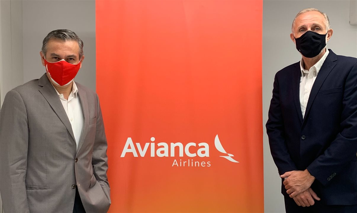 David Alemán e Gustavo Esusy, diretores da Avianca para a América Latina