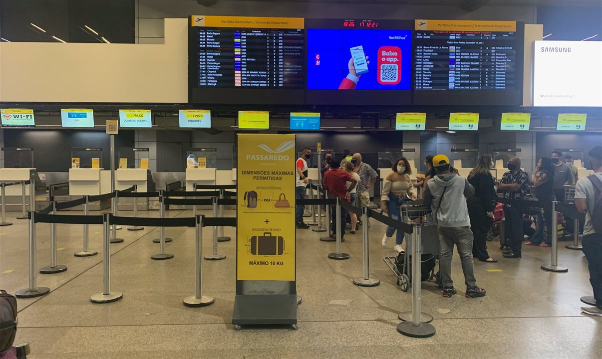 Os guichês da Itapemirim em aeroportos ficaram repletos de viajantes em busca de informações
