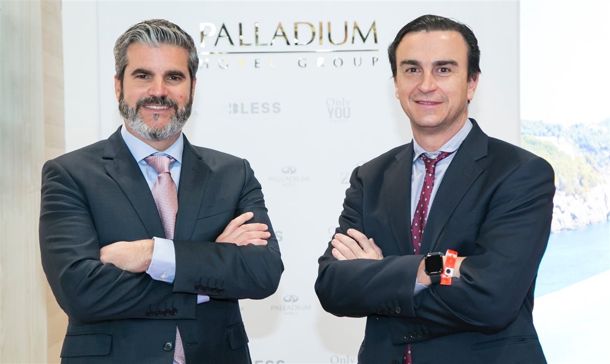 Jesús Sobrino e Abel Matutes Prats, CEO e presidente do Palladium Hotel Group, respectivamente