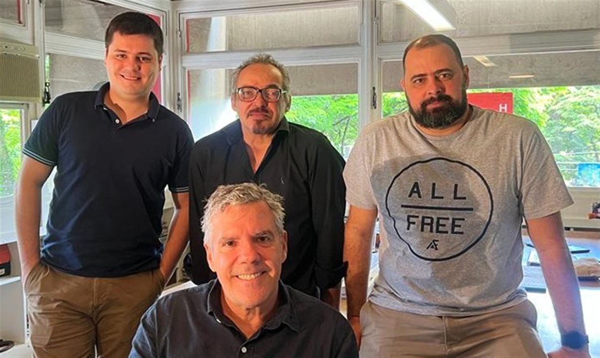 Os sócios da Evnt: Vitor Donadeli, Maurício Xandó, David Garzaro e Marcelo Moreira
