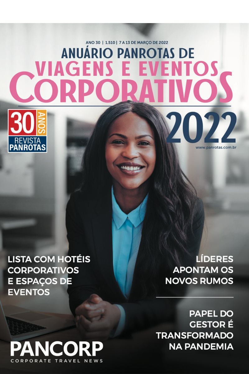 Anuário PANROTAS de Viagens e Eventos Corporativos 2022 traz listas de gestores, TMCs, receptivos e espaços para eventos