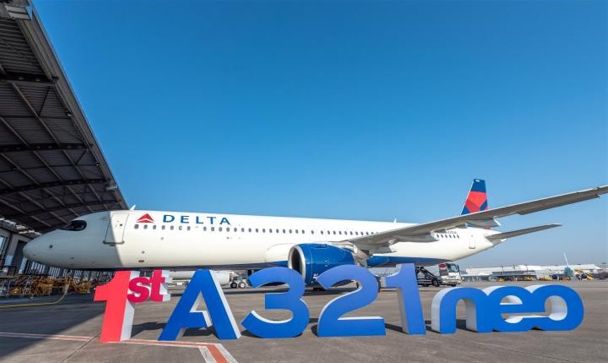 A Delta recebeu o primeiro Airbus 321neo da frota