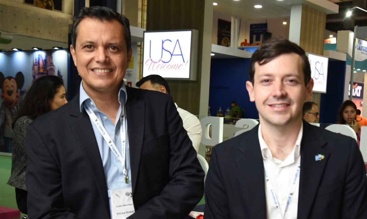 Carlos Henrique Barbosa (Vitrine Global/Aruba) e Jordan Schlipken (Aruba Thourism Authority)