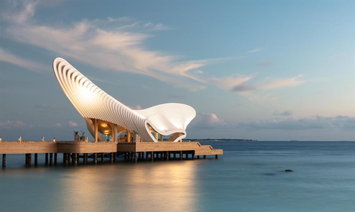 Uma das últimas novidades do luxo, o hotel Joali Being, nas Maldivas