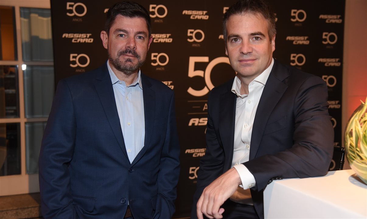Alexandre Camargo, country manager no Brasil, e Carlos Stefani, CEO global da Assist Card