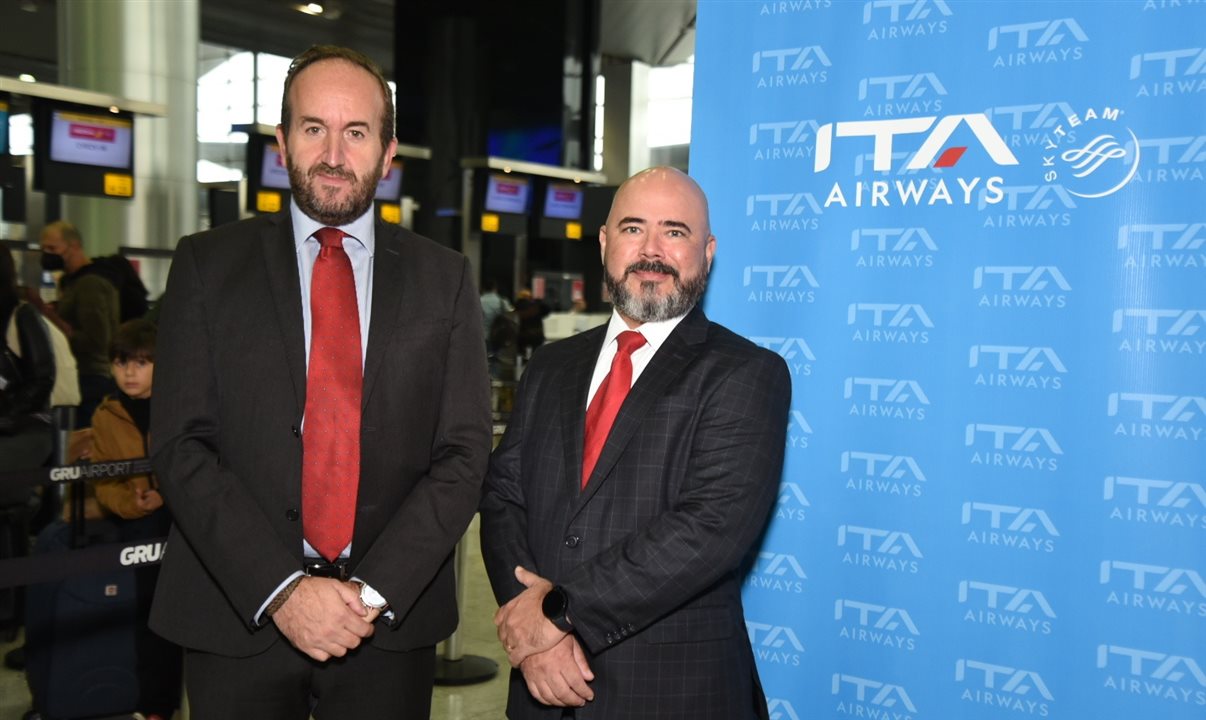 Andrea Taddei e Murilo Cassino, executivos da ITA Airways