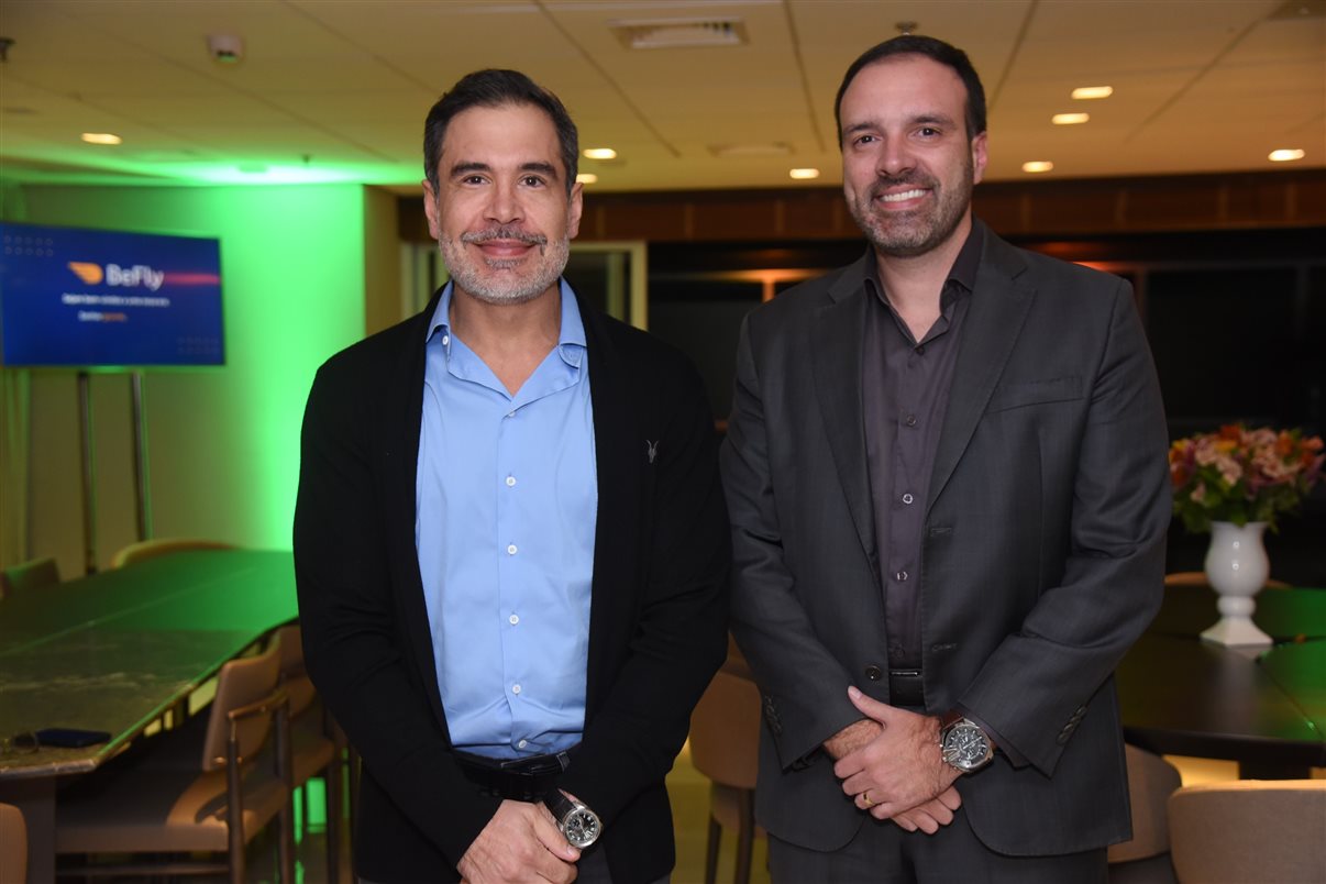 Flávio Marques e Fernando Lermi, diretor geral e head comercial da Flytour Consolidadora, respectivamente