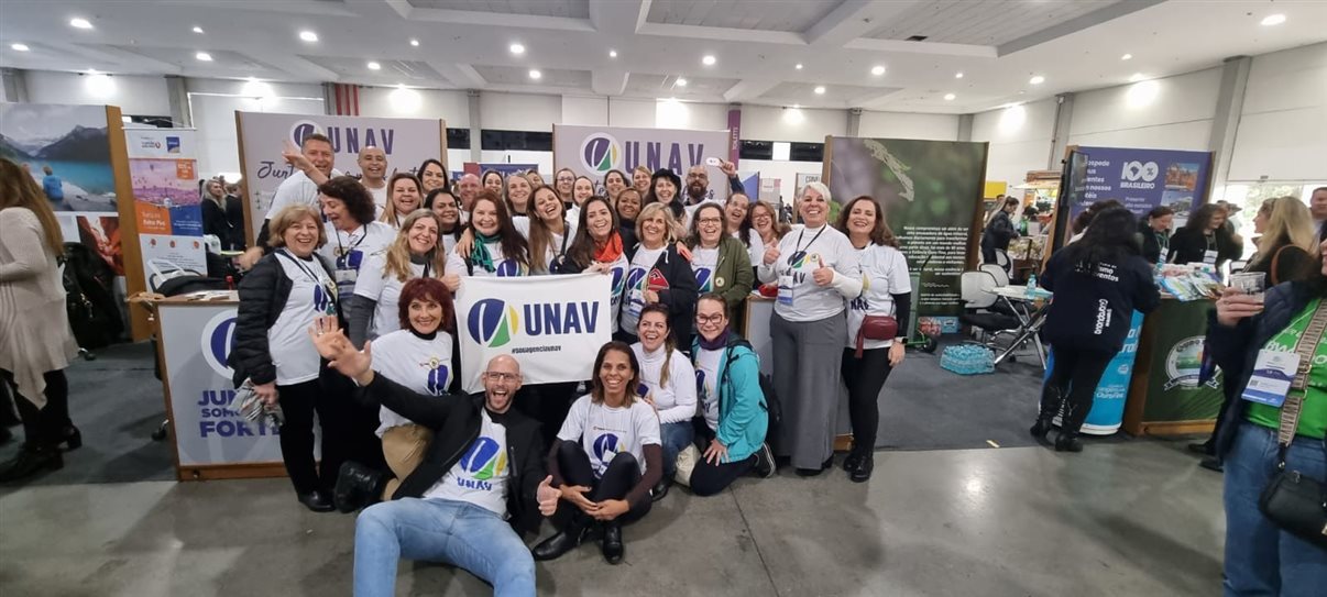 Mais de 200 agências de viagens transitaram pelo espaço da Unav na Expo Paraná, segundo a empresa