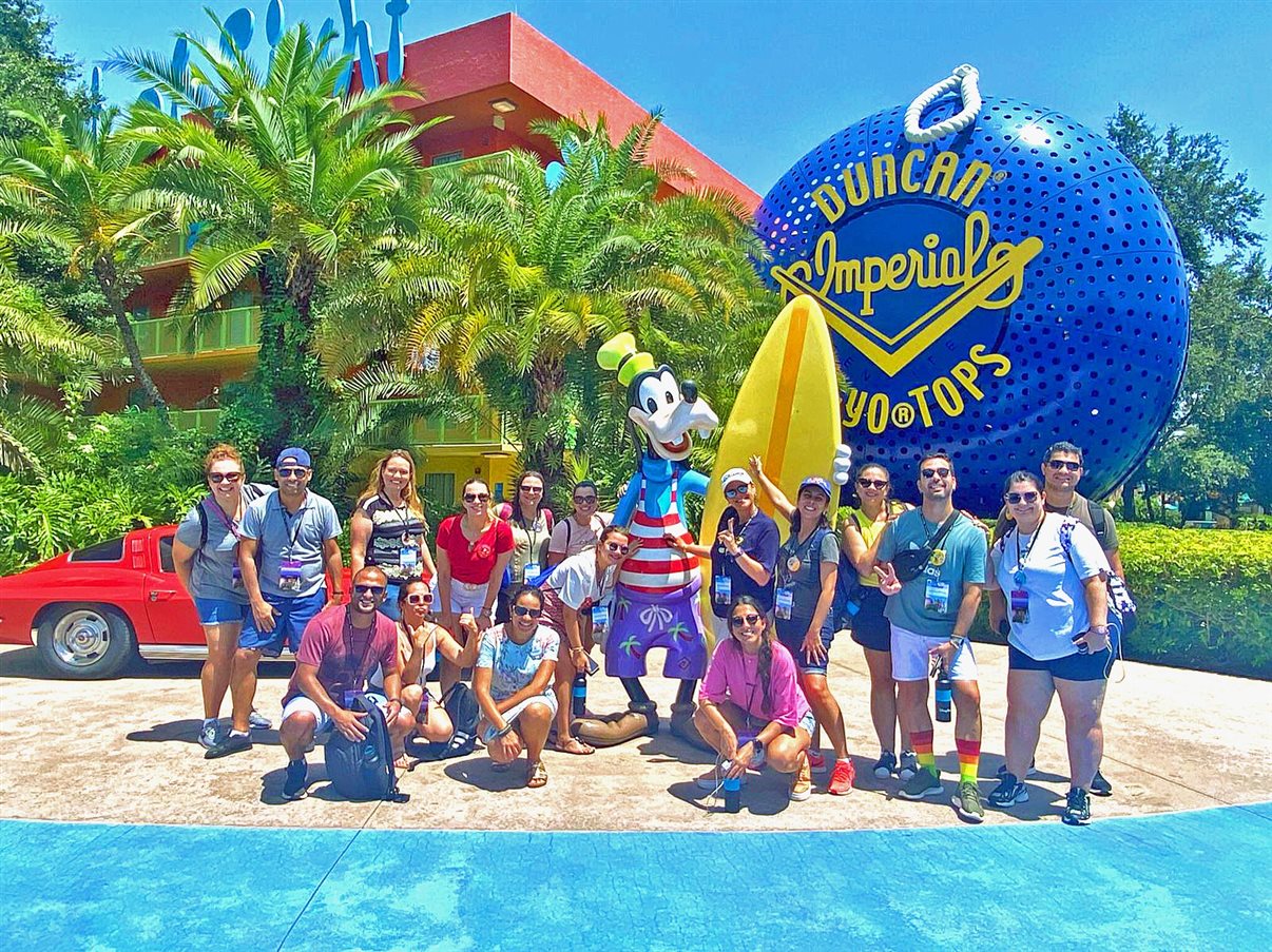 Agentes CVC em visita ao Disney’s Pop Century Resort