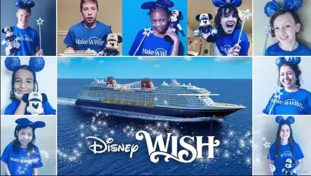 O novo navio da Disney Cruise Line conta com novos padrinhos mirins: as crianças da ONG Make-A-Wish