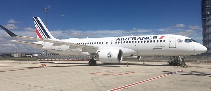 A nova aeronave, de matrícula F-HZUJ, deixou a linha de montagem da Airbus em Mirabel (Quebec) para ir a Paris-Charles de Gaulle, de onde vai operar voos de curta e média distância