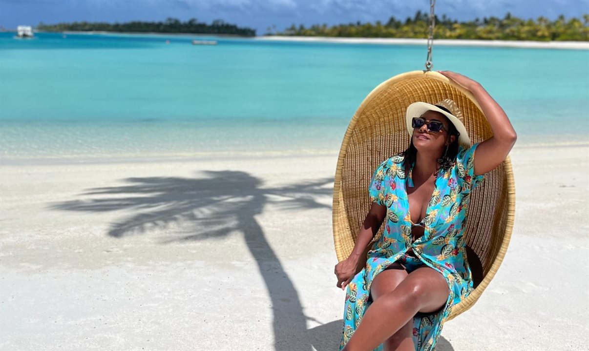 Rogéria Pinheiro, da RP Travel Education, esteve em Maldivas em maio participando de uma fam trip