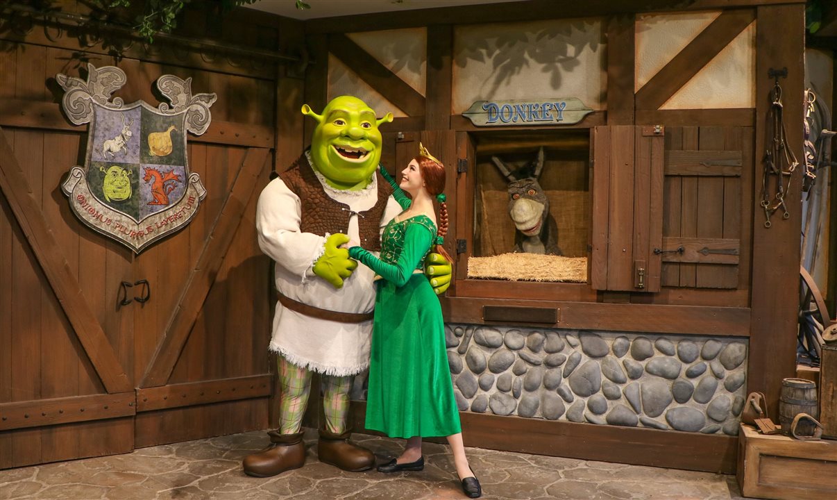 O Meet and Greet com Shrek agora fica dentro do Universal Studios Florida