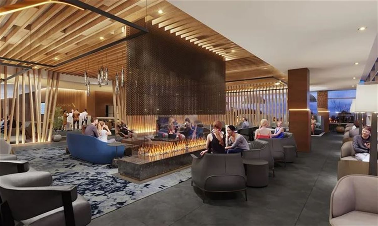 A primeira sala vip com nova aparência será apresentada no Aeroporto Nacional Reagan Washington