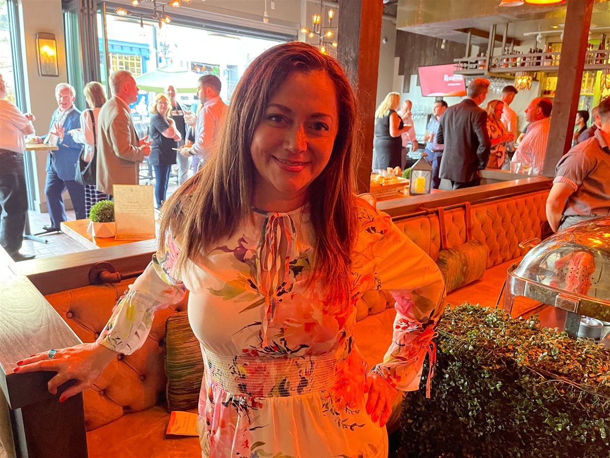 Eva Ramirez, na festa do BWH Hotel Group