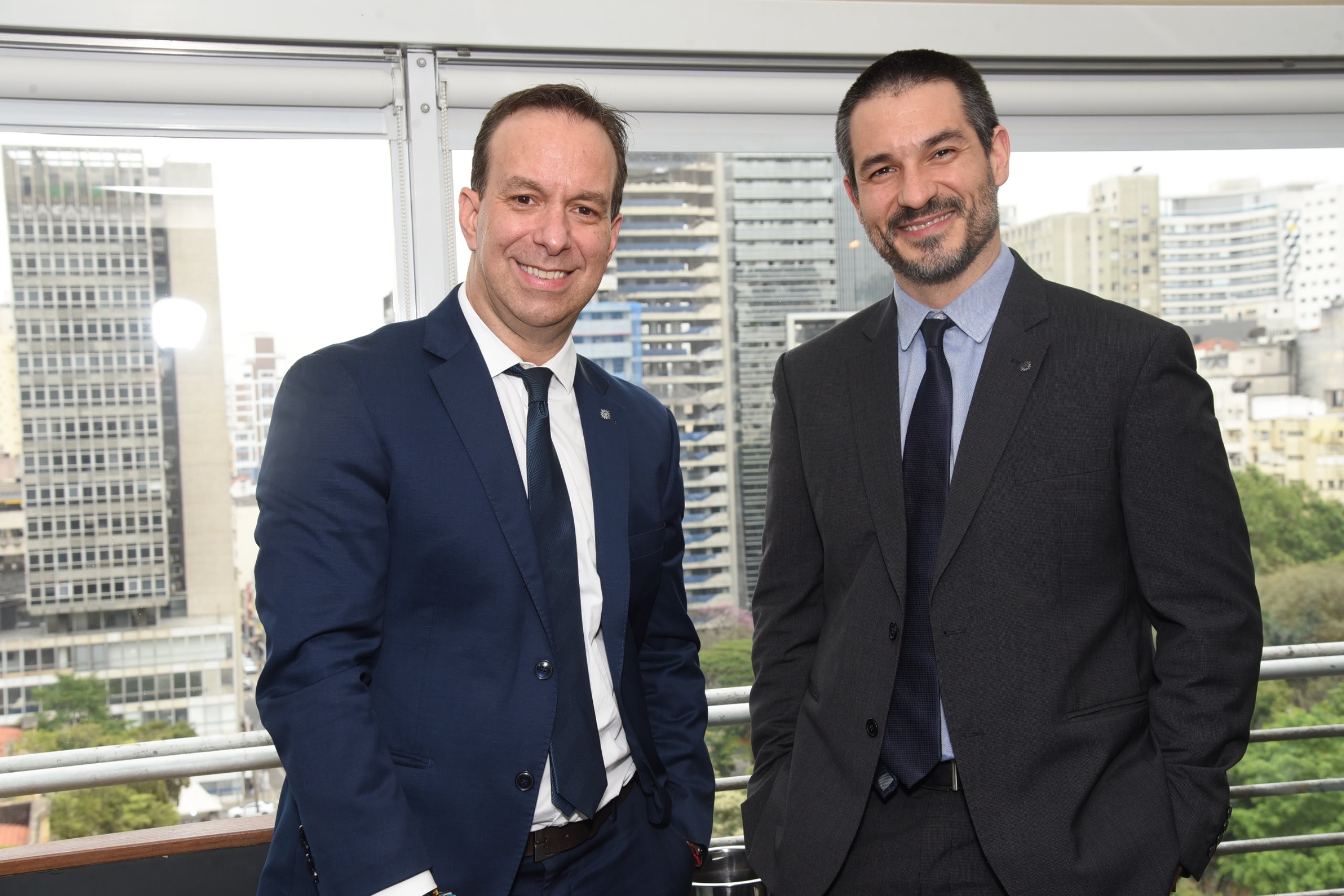 Adrian Ursilli, diretor-geral da MSC no Brasil, e Ignacio Palacios, diretor de Vendas da MSC no Brasil