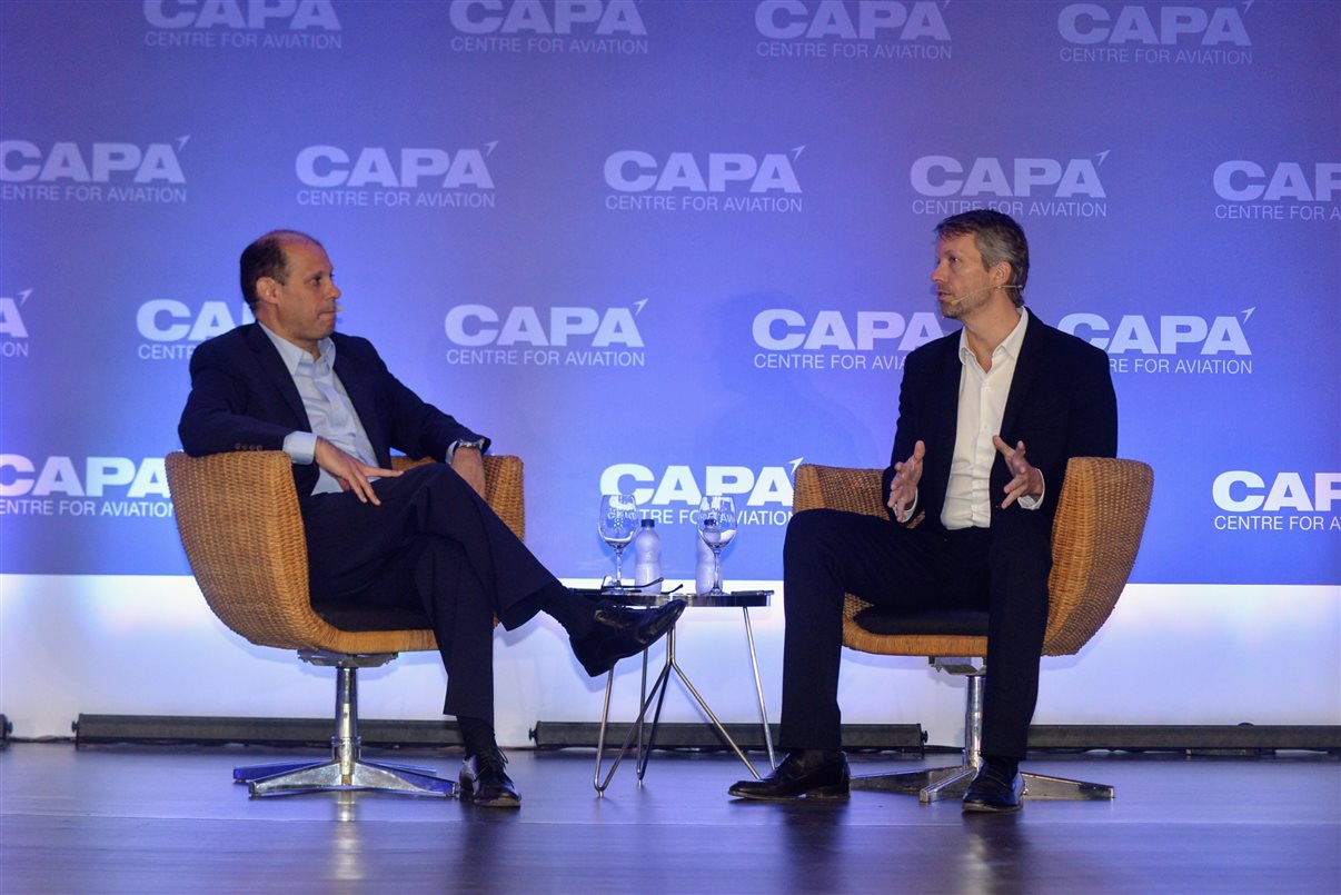 O CEO da Alta, Ricardo Botelho, e o CEO da Latam Brasil, Jerome Cadier