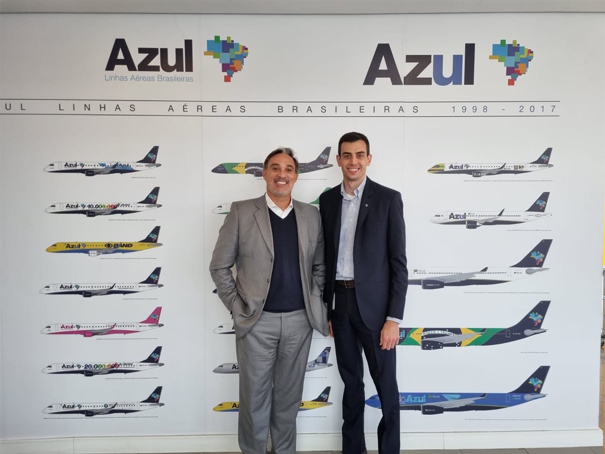 Kleber Meira, CEO da BH Airport e Fábio Campos, Diretor de Relações Institucionais da Azul