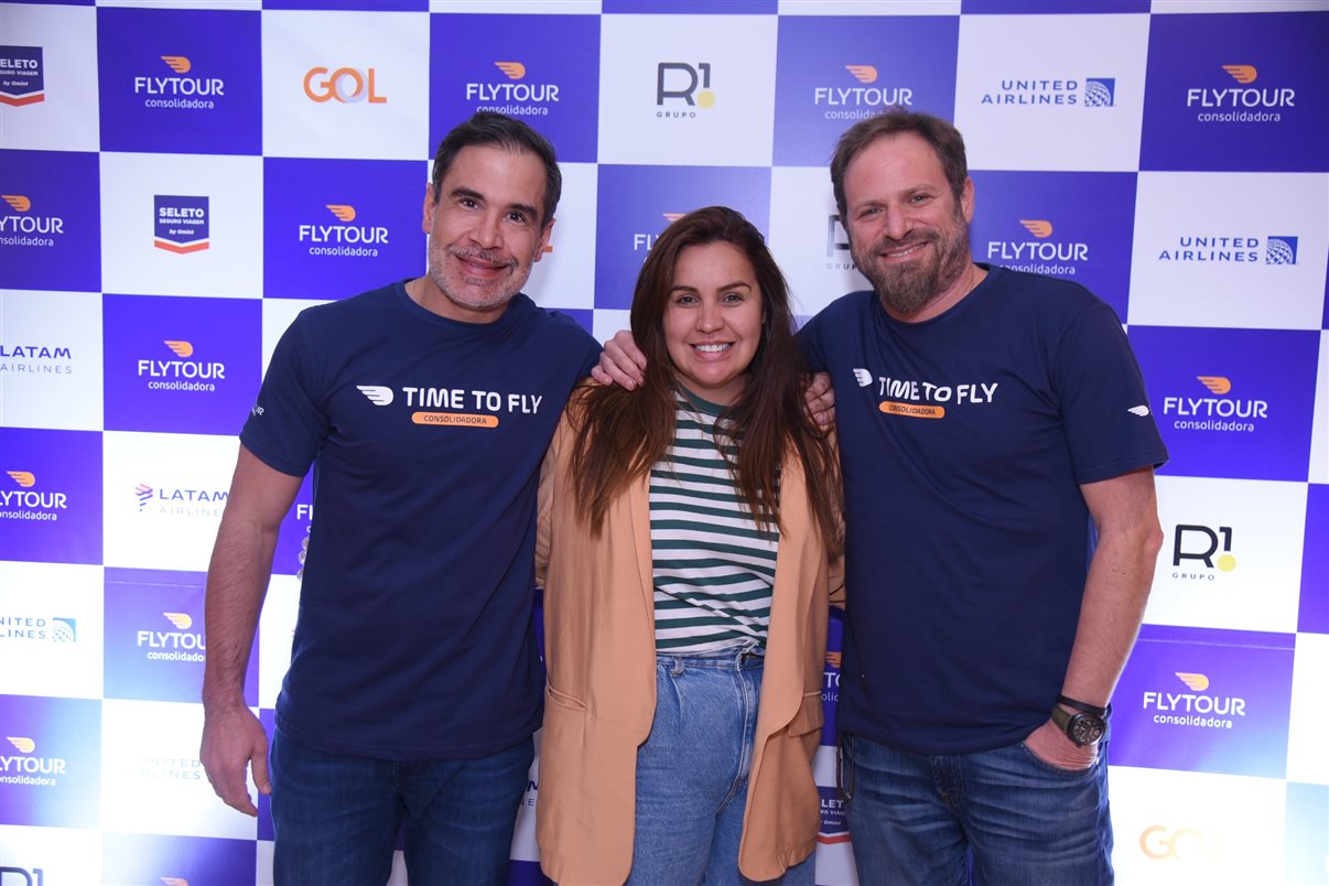 Flávio Marques, Renata Esteves e Luciano Guimarães, da BeFly 