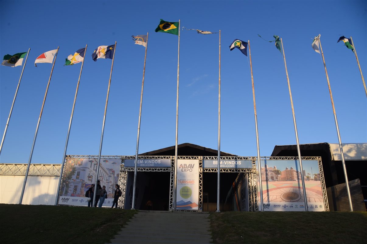 Entrada principal da Abav Expo 2022