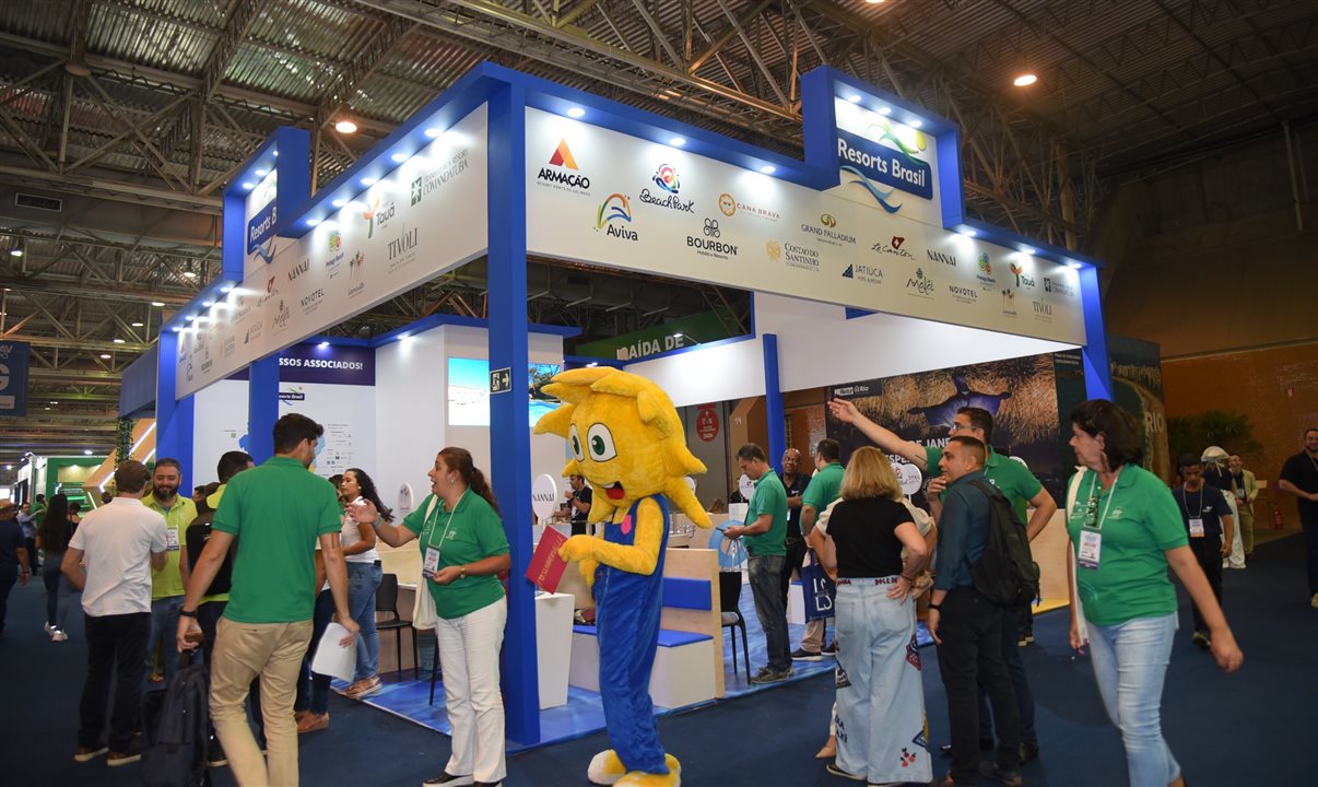 Estande da Resorts Brasil na Abav Expo