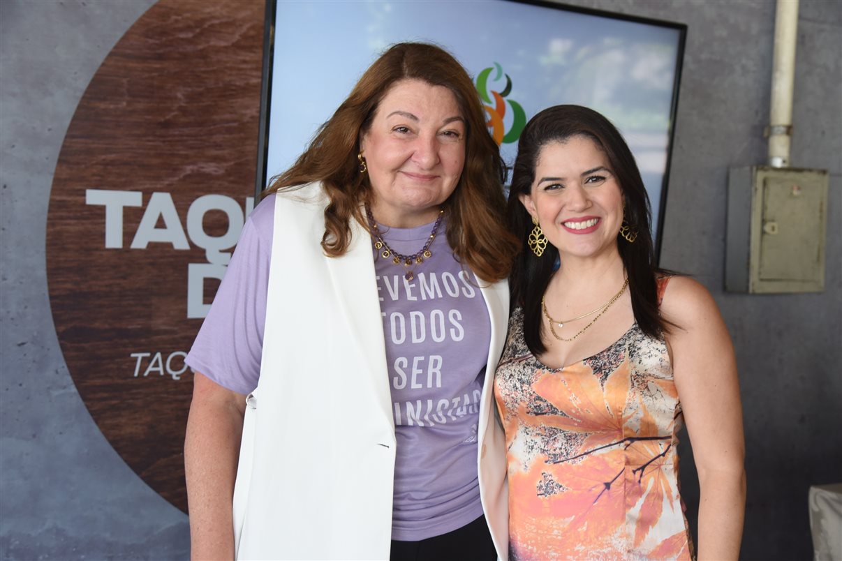 Magda Nassar, presidente da Abav Nacional, e Vanessa Leal, presidente da Anseditur