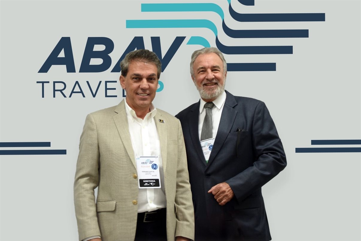 Fernando Santos, presidente da Abav-SP | Aviesp, e Celso Guelfi, presidente da GTA