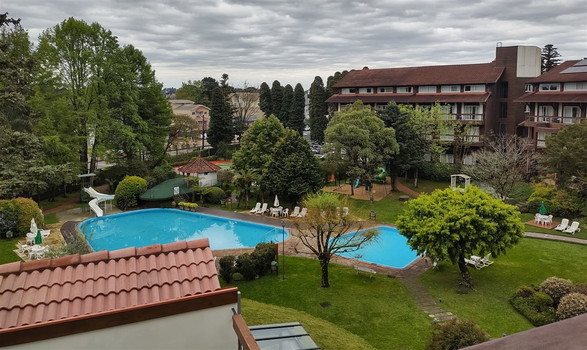 Vista de um dos apartamentos do Hotel Alpestre